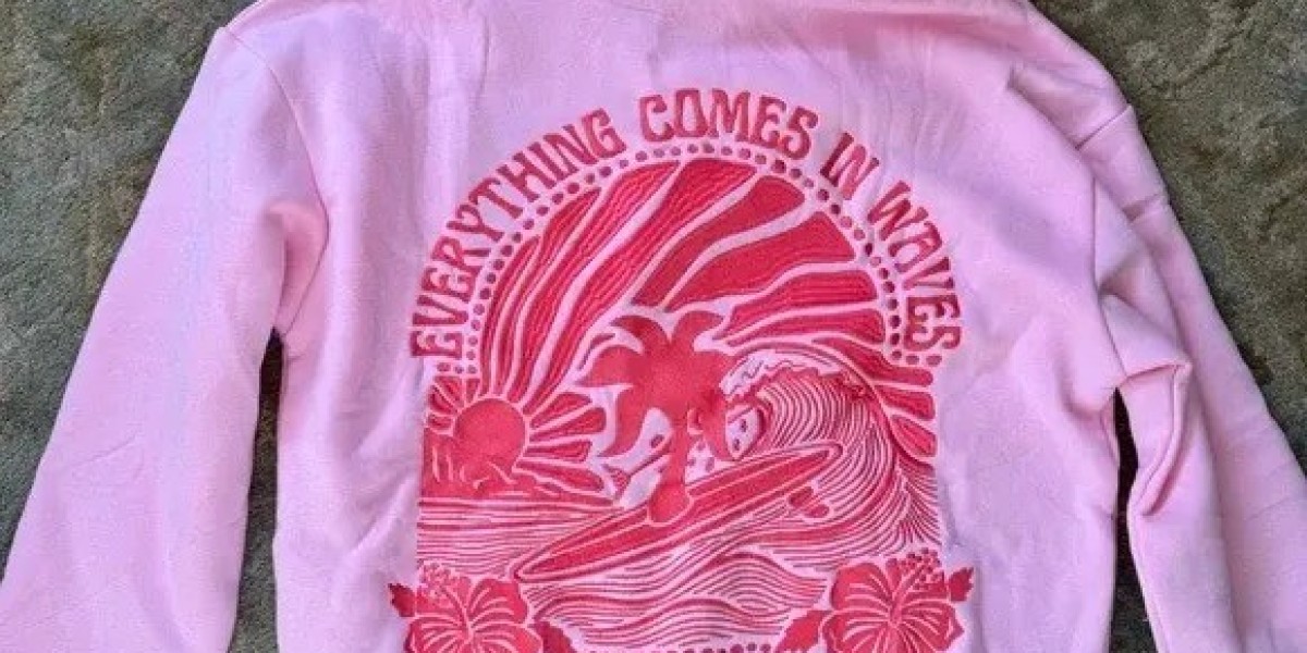Pink Palm Puff Hoodie: The Ultimate Blend of Style and Comfort