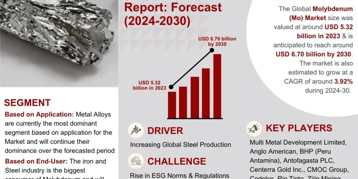 Molybdenum (Mo) Market Comprehensive Analysis and Forecast 2024 to 2030