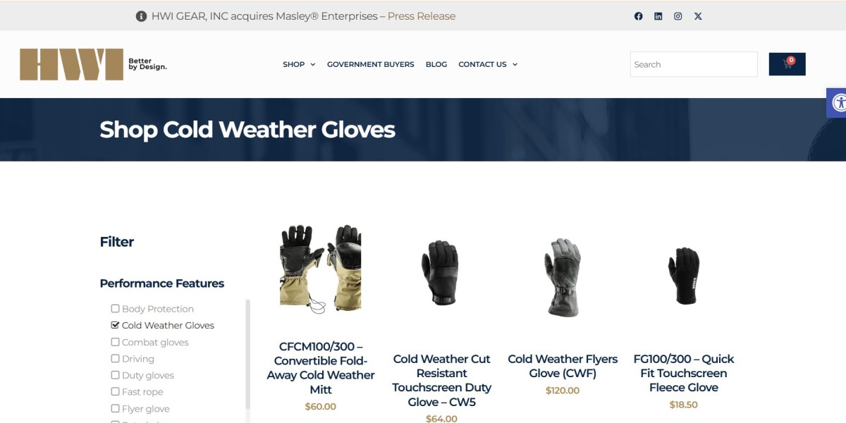 Stay Warm and Protected with HWI Gear's Cold Weather Gloves