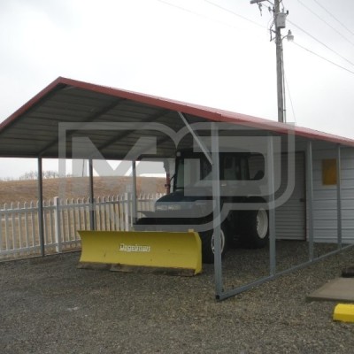 Carport | Boxed Eave Roof | 18W x 31L x 6H Utility Carport Combo Profile Picture