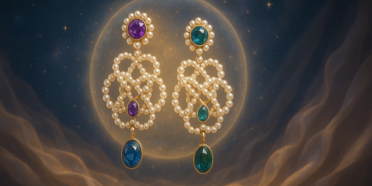 Handcrafted Hyderabadi Pearl Earrings for Women